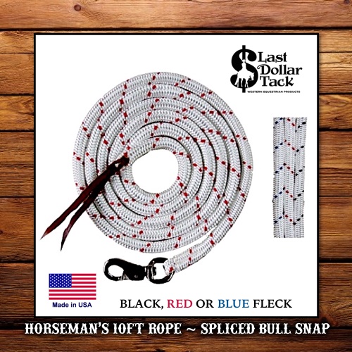 Horseman's 10ft Marine Braid Rope with Bull Snap